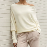Aurélie | Pull ample à épaules dénudées