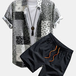Ensemble Améline — chemise à imprimé paisley & short de bain
