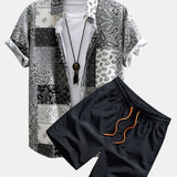 Ensemble Améline — chemise à imprimé paisley & short de bain