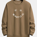 Ensemble — sweat à col rond à slogan « It Is What It Is » & pantalon de jogging