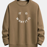 Ensemble — sweat à col rond à slogan « It Is What It Is » & pantalon de jogging