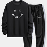Ensemble — sweat à col rond à slogan « It Is What It Is » & pantalon de jogging