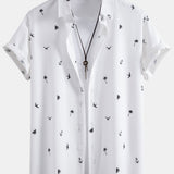 Ensemble — chemise à imprimé palmiers, ancres et voiliers & short de bain