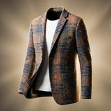 HOUNDSTOOTH WOOL BLAZER FOR MEN