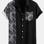 Ensemble Améline — chemise patchwork à imprimé paisley & short de bain