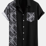 Ensemble Améline — chemise patchwork à imprimé paisley & short de bain