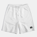Ensemble — chemise à col officier à damier & short jacquard à damier