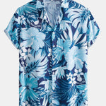 Ensemble — chemise à imprimé tropical et instruments de musique & short de bain
