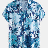 Ensemble — chemise à imprimé tropical et instruments de musique & short de bain