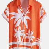 Ensemble — chemise à imprimé palmiers & short de bain mi-long à cordon