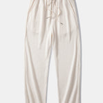 Ensemble — polo en maille texturée contrastante à col Johnny & pantalon gaufré en maille à cordon