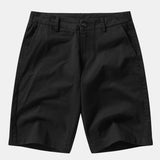 Ensemble — polo en maille texturée contrastante à col V & short chino en coton