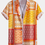 Ensemble Améline — chemise à bordure paisley & short de bain
