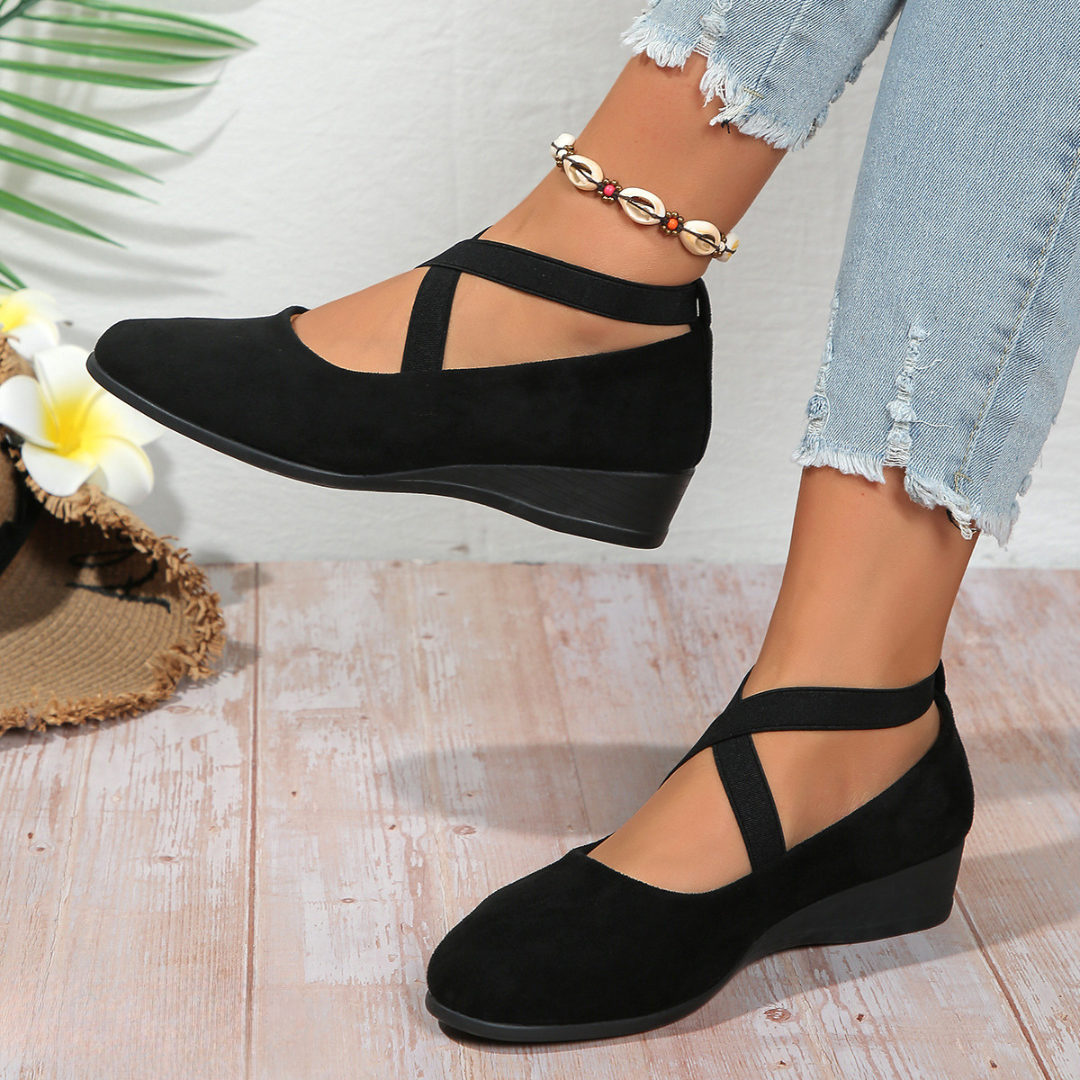 Maria™ Orthopedic Comfort Shoes Noir, photo studio