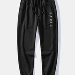 Ensemble — sweat à col rond coupe décontractée à imprimé Paris & pantalon de jogging