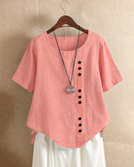 Clémentine | Blouse à boutonnage asymétrique