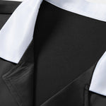 Ensemble — chemise en satin contrastant & short en satin contrastant