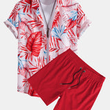 Ensemble Améline — chemise à imprimé tropical & short de bain