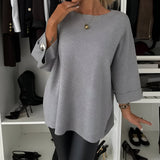 Gisèle | Pull à encolure bateau et boutons décoratifs