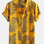Ensemble Capucine — chemise à imprimé plantes tropicales & short de bain