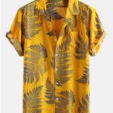 Ensemble Capucine — chemise à imprimé plantes tropicales & short de bain