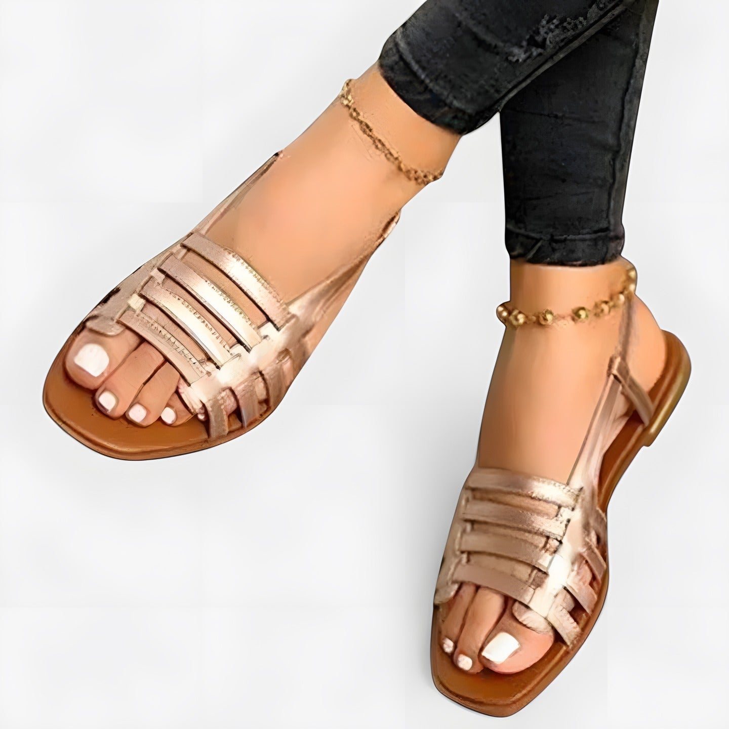 Faye | Sandales orthopédiques femme confortables Or