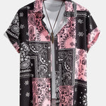 Ensemble Bérénice — chemise à imprimé paisley & short de bain