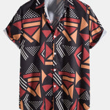 Ensemble Sidonie — chemise à imprimé géométrique & short de bain