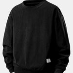 Ensemble — sweat en velours côtelé extensible 2 en 1 à col rond & pantalon en velours côtelé