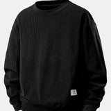 Ensemble — sweat en velours côtelé extensible 2 en 1 à col rond & pantalon en velours côtelé