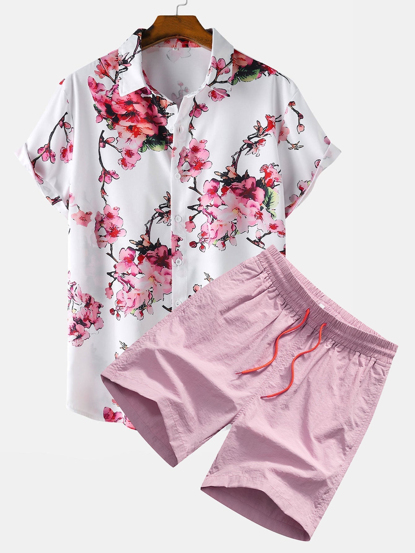 Ensemble Capucine — chemise à imprimé floral & short de bain