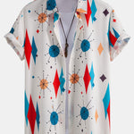 Ensemble — chemise à imprimé géométrique atomique & short de bain