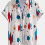 Ensemble — chemise à imprimé géométrique atomique & short de bain