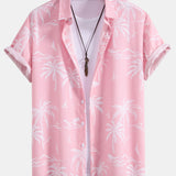 Ensemble — chemise à imprimé palmiers tropical & short de bain à cordon