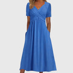 Viola — Robe Midi avec Contrôle du Ventre