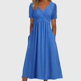Viola — Robe Midi avec Contrôle du Ventre