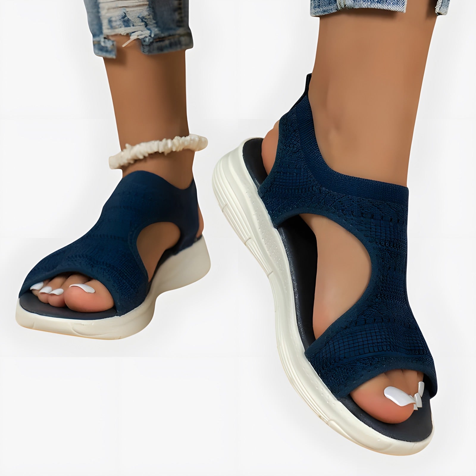 Samantha | Sandales orthopédiques femme Bleu foncé