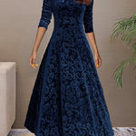 Sandrine — Robe d'Élégance en Velours pour les Fêtes