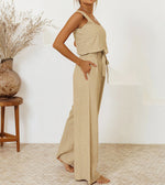 Ensemble Top Minimaliste et Pantalon Évasé