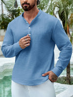 BOAT NECK COTTON SHIRT FOR MEN