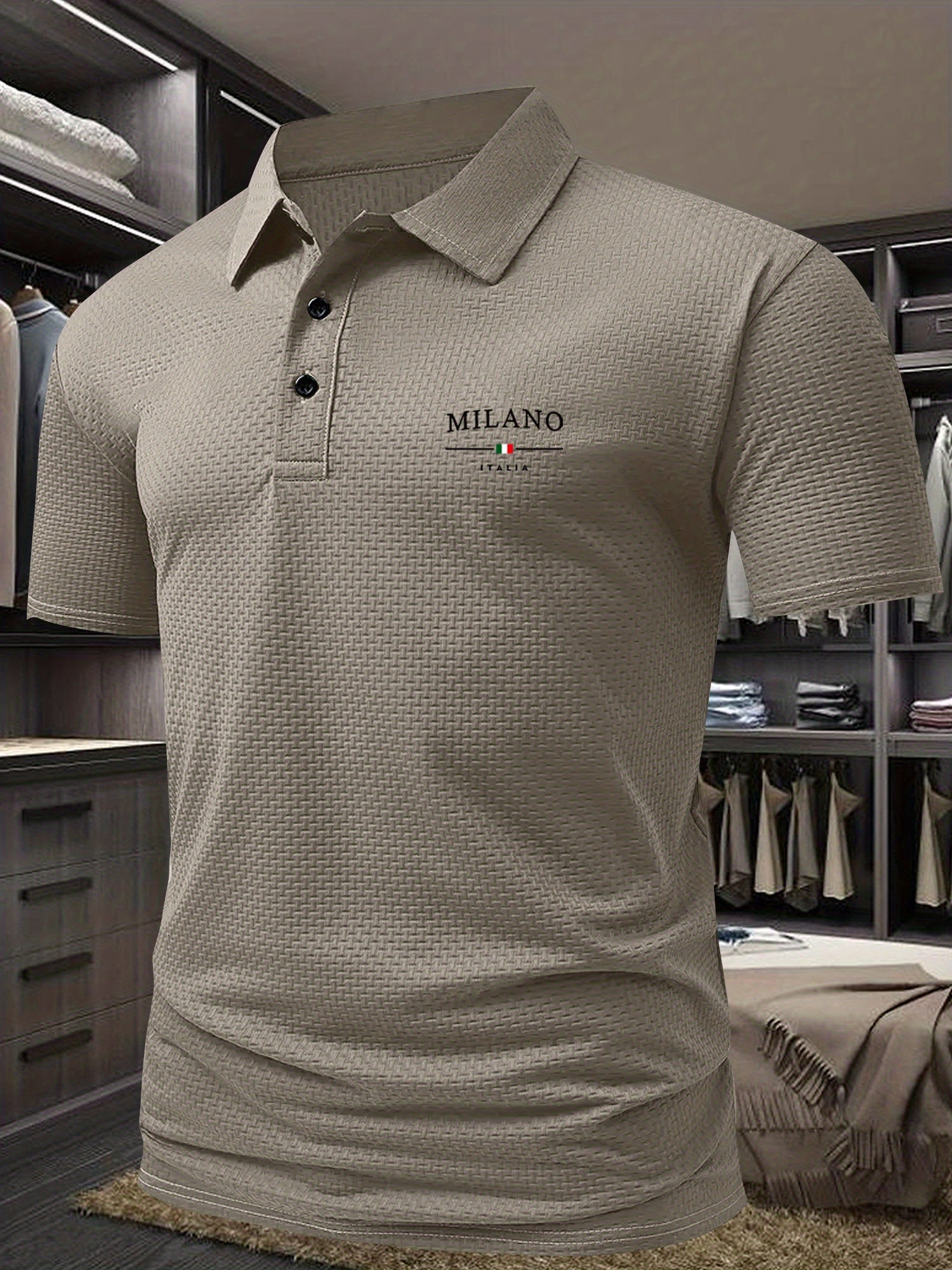 GEOMETRIC PRINT SHIRT FOR MEN