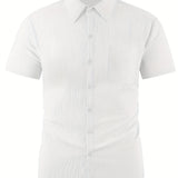 LAPEL LINEN SHIRT FOR MEN