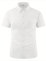 LAPEL LINEN SHIRT FOR MEN