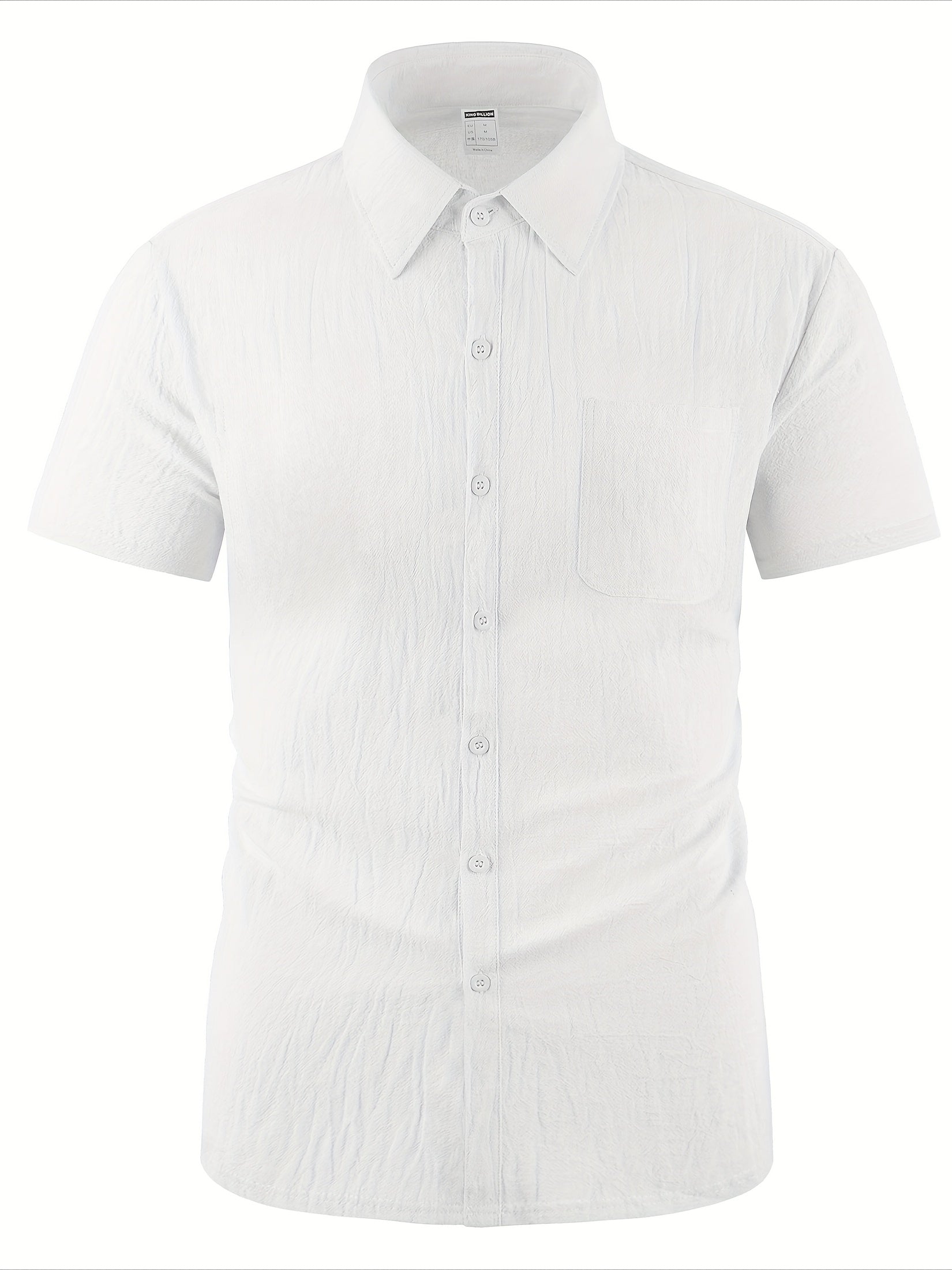 LAPEL LINEN SHIRT FOR MEN