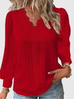 Berthe | Blouse à manches bouffantes et col V