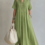 Maylis | Robe élégante à col V