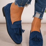 Angélique | Mocassins élégants à pompons confortables