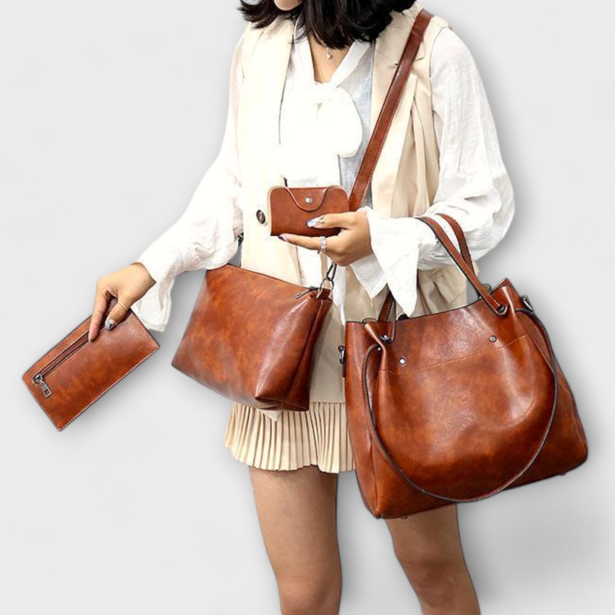 Louna — Ensemble de sacs vintage en 4 pièces