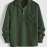 LONG SLEEVE BUTTON-UP SHIRT FOR MEN
