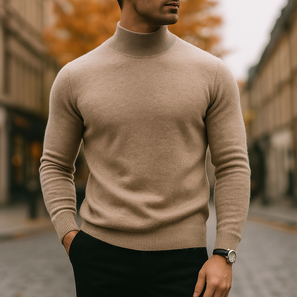 HALF-COLLAR PULLOVER FOR MEN